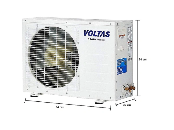 Voltas 1.5 Ton 3 Star Split AC (Copper 183DZZ (R32) White) - 1.5 Ton, White, 1 year on product, 1 year on condenser, 5 years on compressor